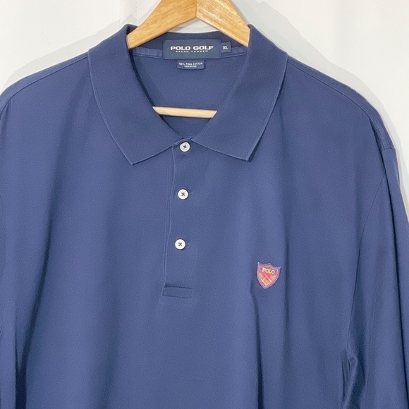 Polo Golf Ralph Lauren Navy Crest Polo Shirt XL - Picture 5 of 6